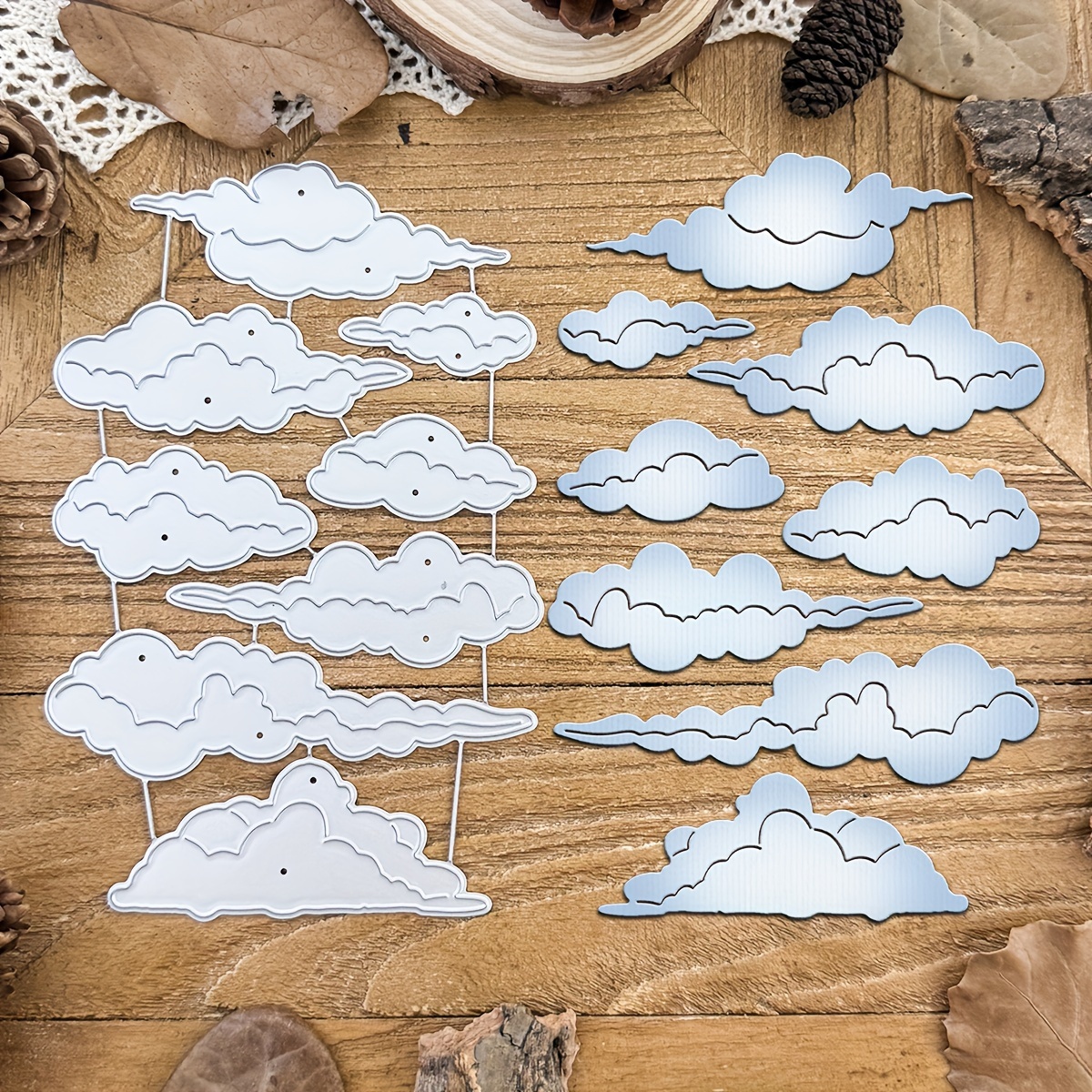 

Original Lovely Basic Useful 8 Styles Clouds Metal Cutting Dies Diy Scrapbooking Album Greeting Cards Home Decoration Holiday Blessing Handle Hand Made