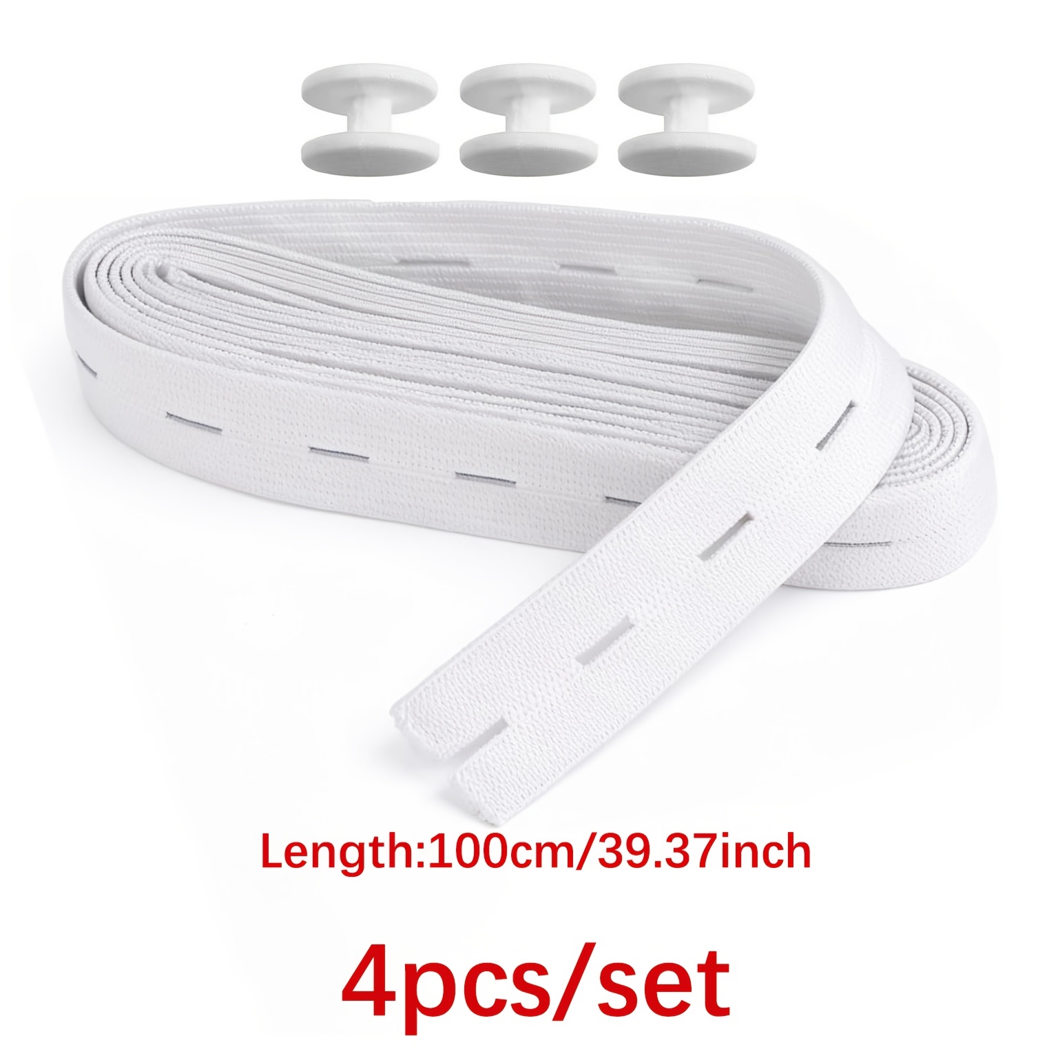 Image of 4pcs/set Adjustable Hem & Waist Tightening Tool - Invisible Waist Cincher Suitable For T-shirts, Dresses, Pants, Blouses | Unisex Hem Shortener For Home Sewing, Knitwear Adjuster, Waist Tool For