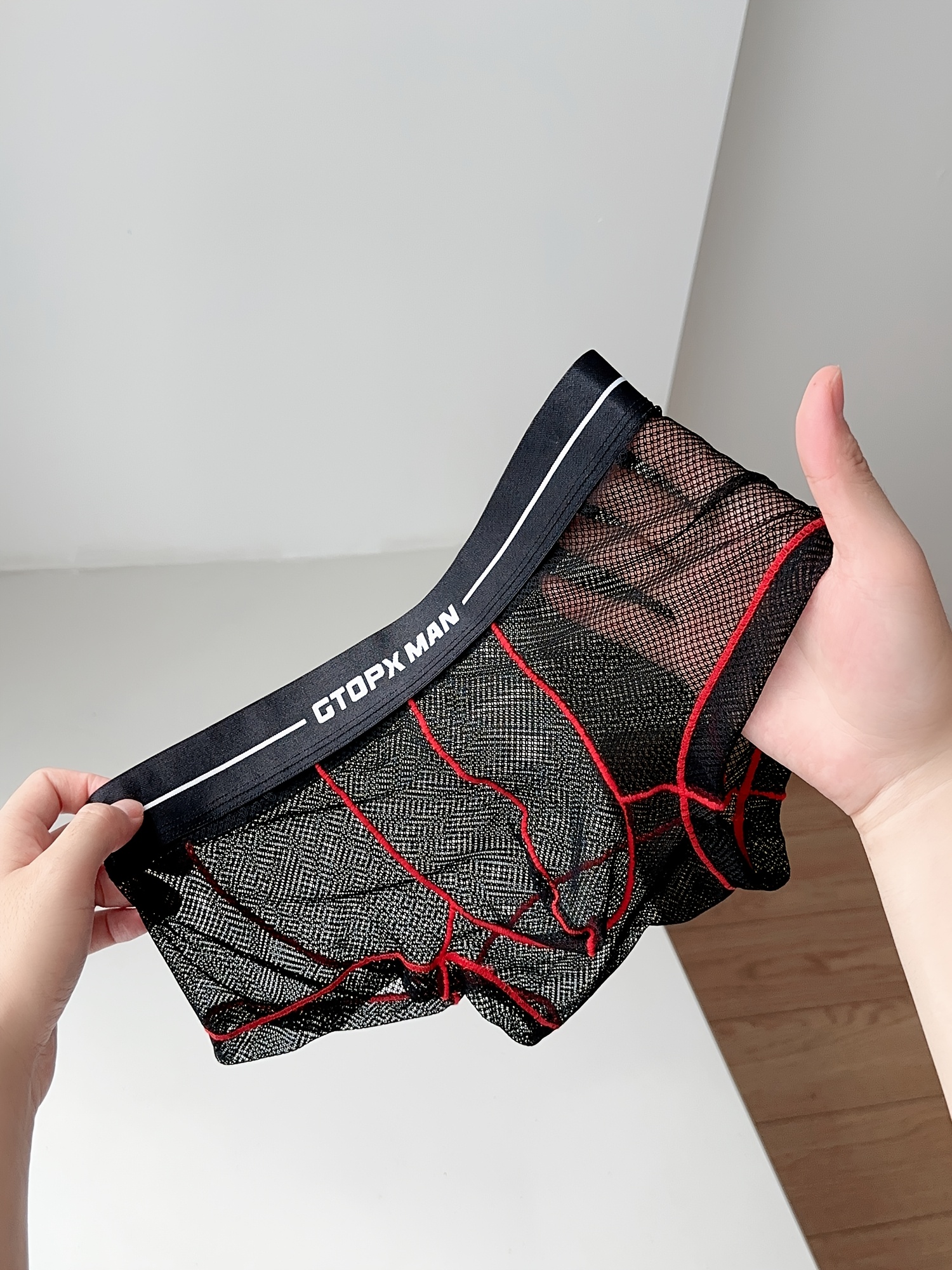 mens ultra thin boxer briefs soft and comfortable breathable   see through boxer shorts quick dry non stuffy mesh boxer shorts   daily wear and sports