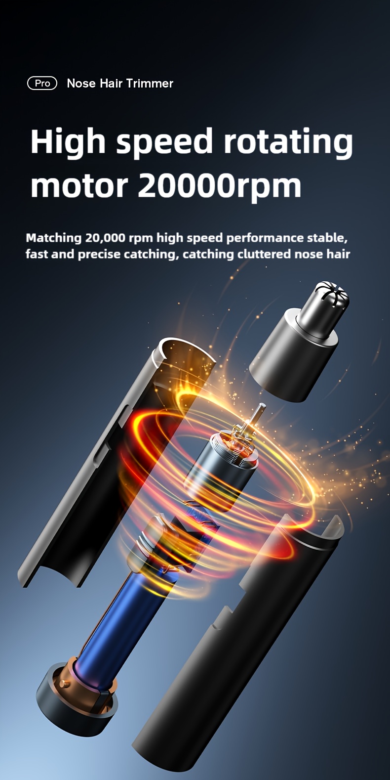 rechargeable electric nose hair trimmer for men and women a magical tool for cutting nasal hair Product details 8