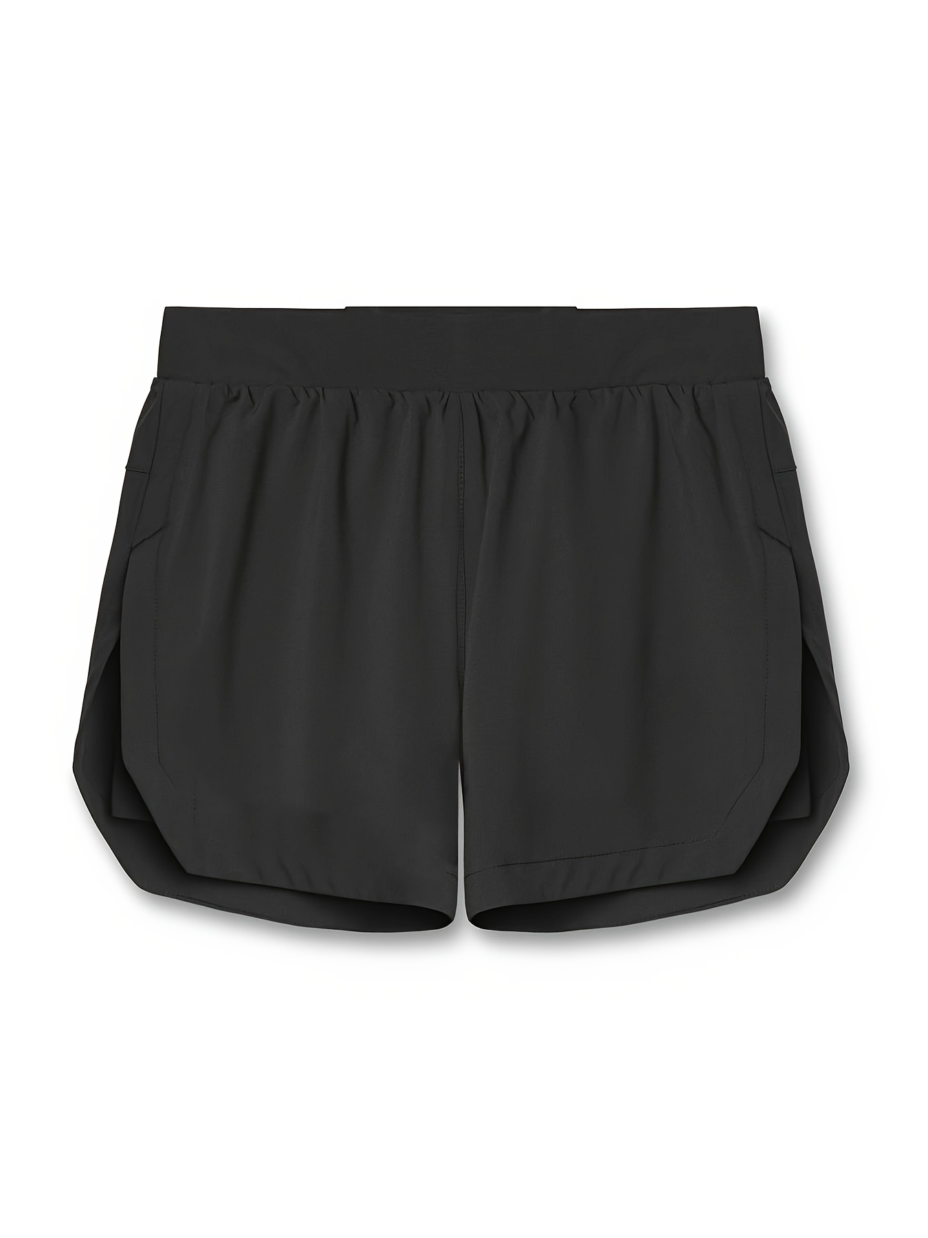 Men's Summer Double-Layer Stretch Training Quarters