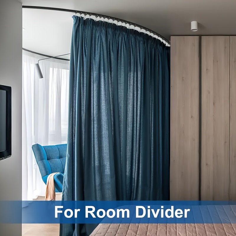 

Flexible Curtain - Wall Mounted, Heavy Duty, Bendable & Adjustable For Room Dividers & , For Modern Bathrooms & Bedrooms, Curtains For Bathroom