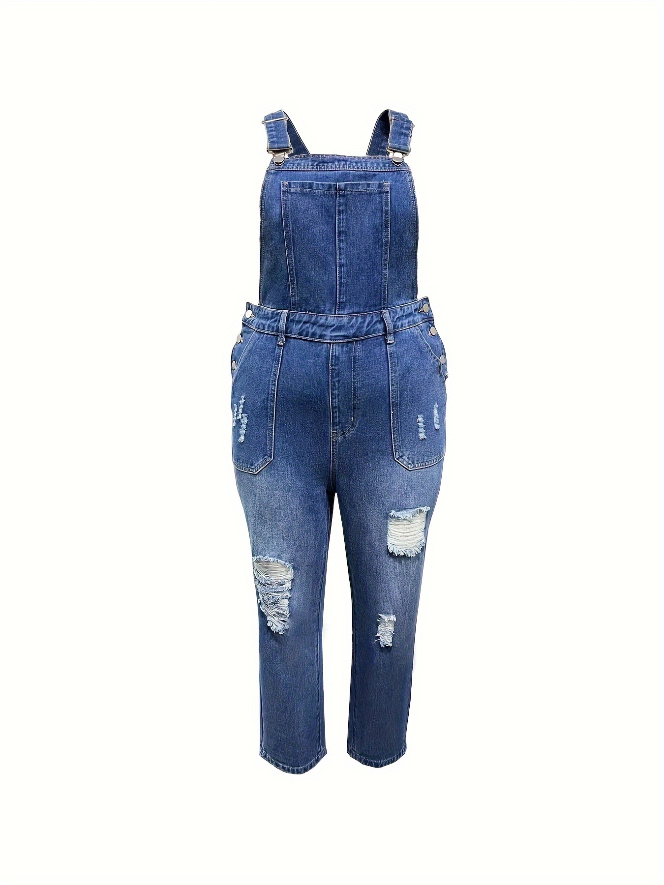 women's plus size denim overalls adjustable Temu Philippines