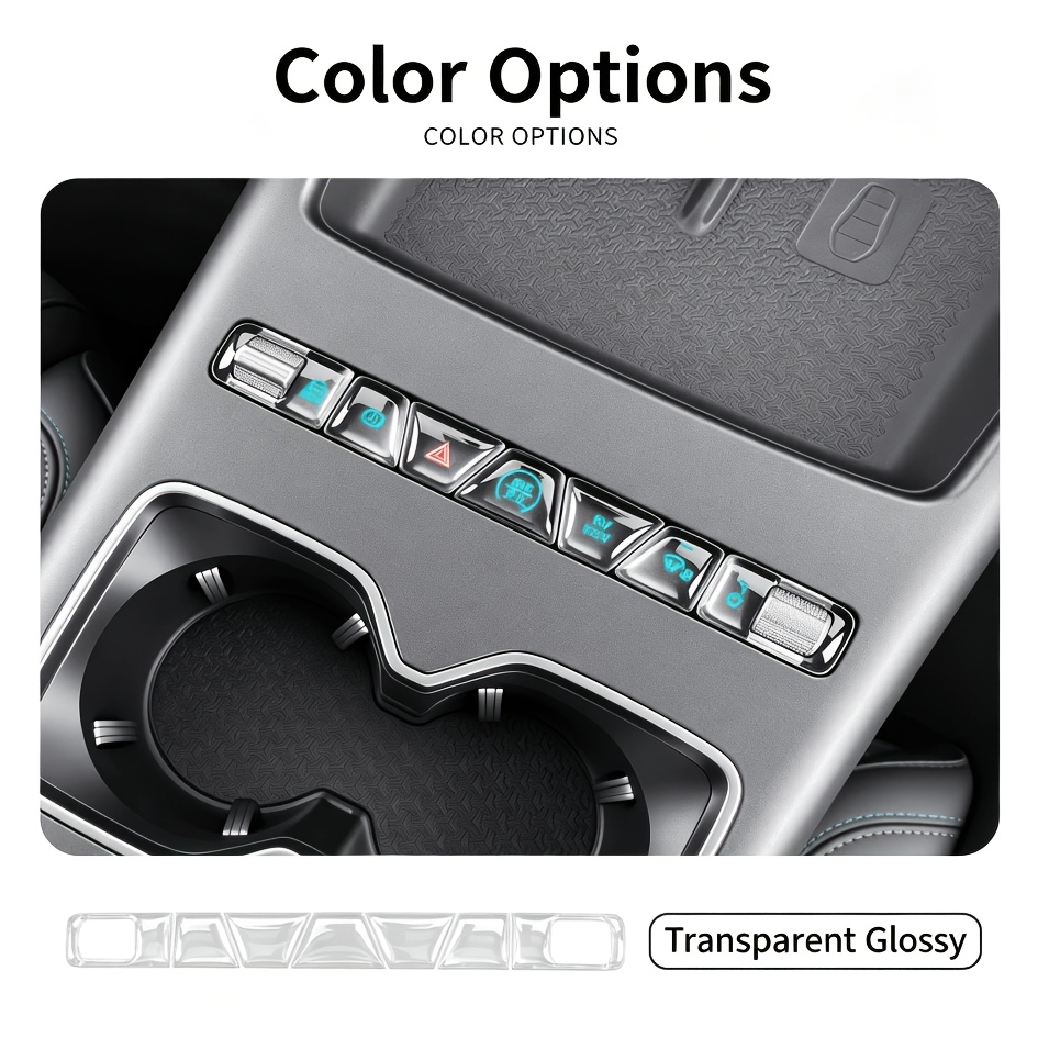 TEMU Adecuado para BYD 3 / 3 EVO/ 2, Protector de Botones de Gel para Panel de , Anti-Rayaduras, Duradero, Fácil de Instalar, Manteniendo tus Botones
