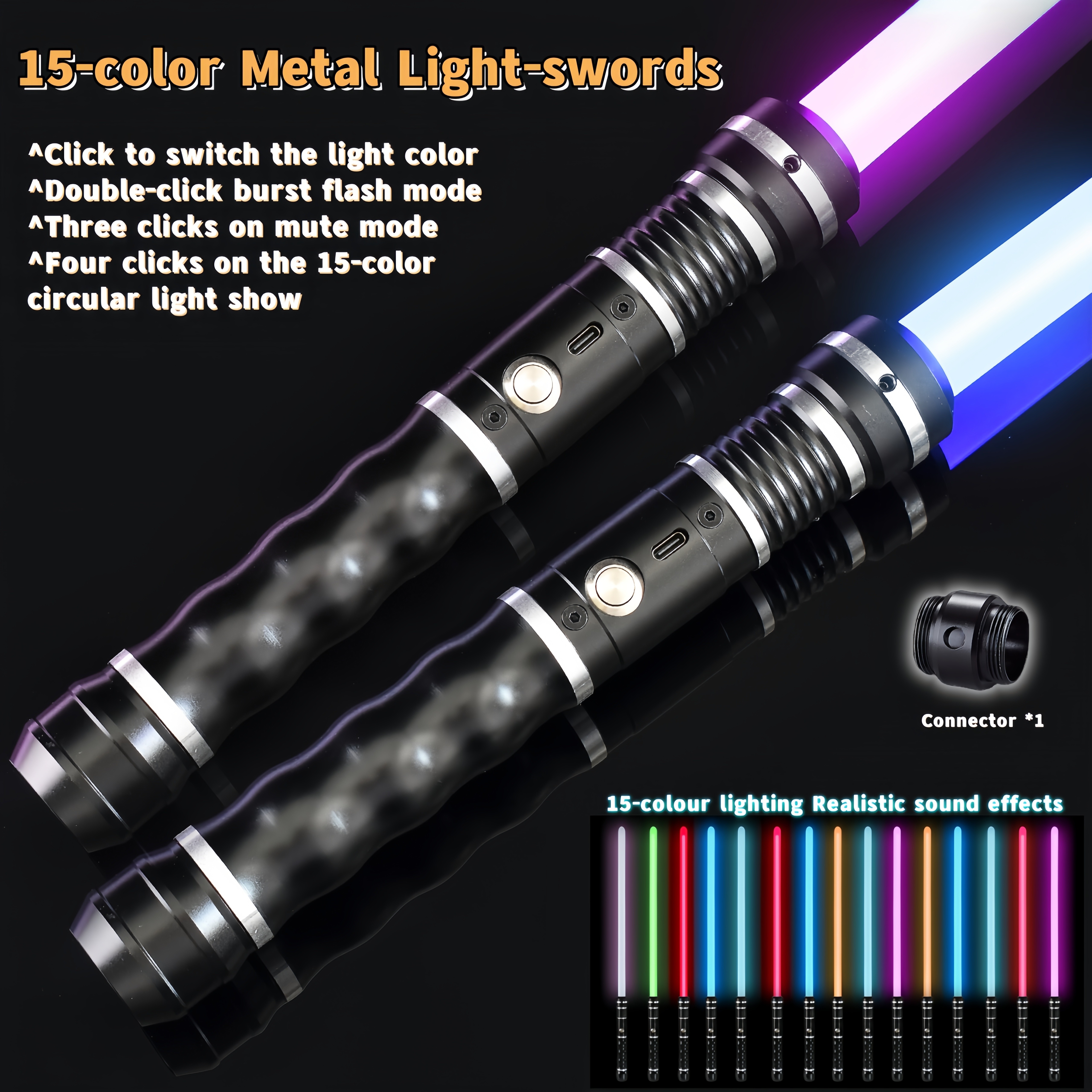 Spada laser personalizzata Star Wars, spada metallica, spada laser di alta  quali