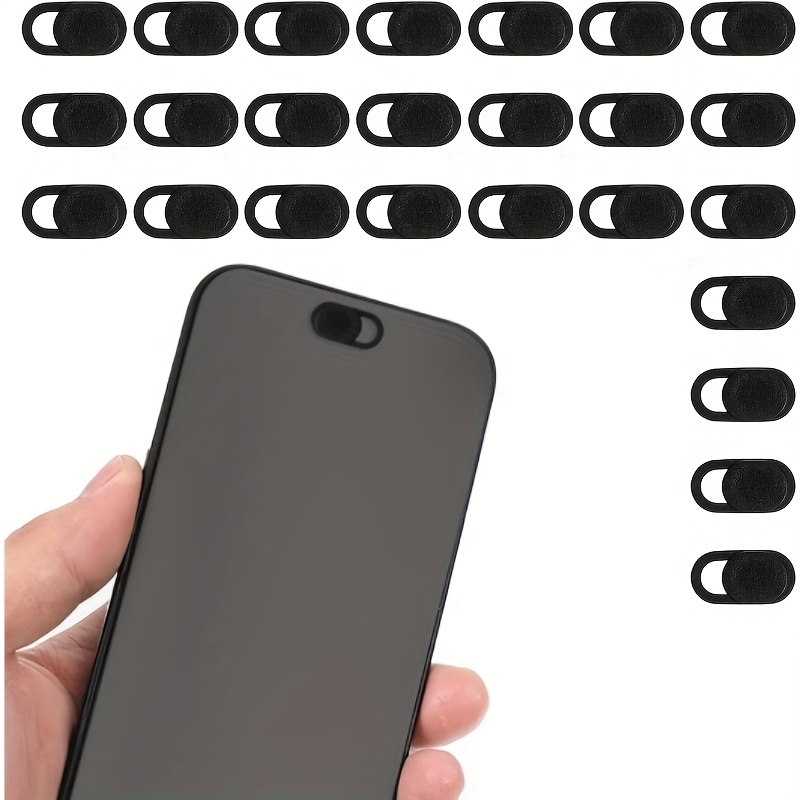 25/50pcs Webcam - Ultra- Camera Cap With Privacy Cover For Laptop, Smartphone, Tablet & Pc - Easy , Compatible With Webcams & External Cameras (black) - Bulk Pack For /office Use & Device