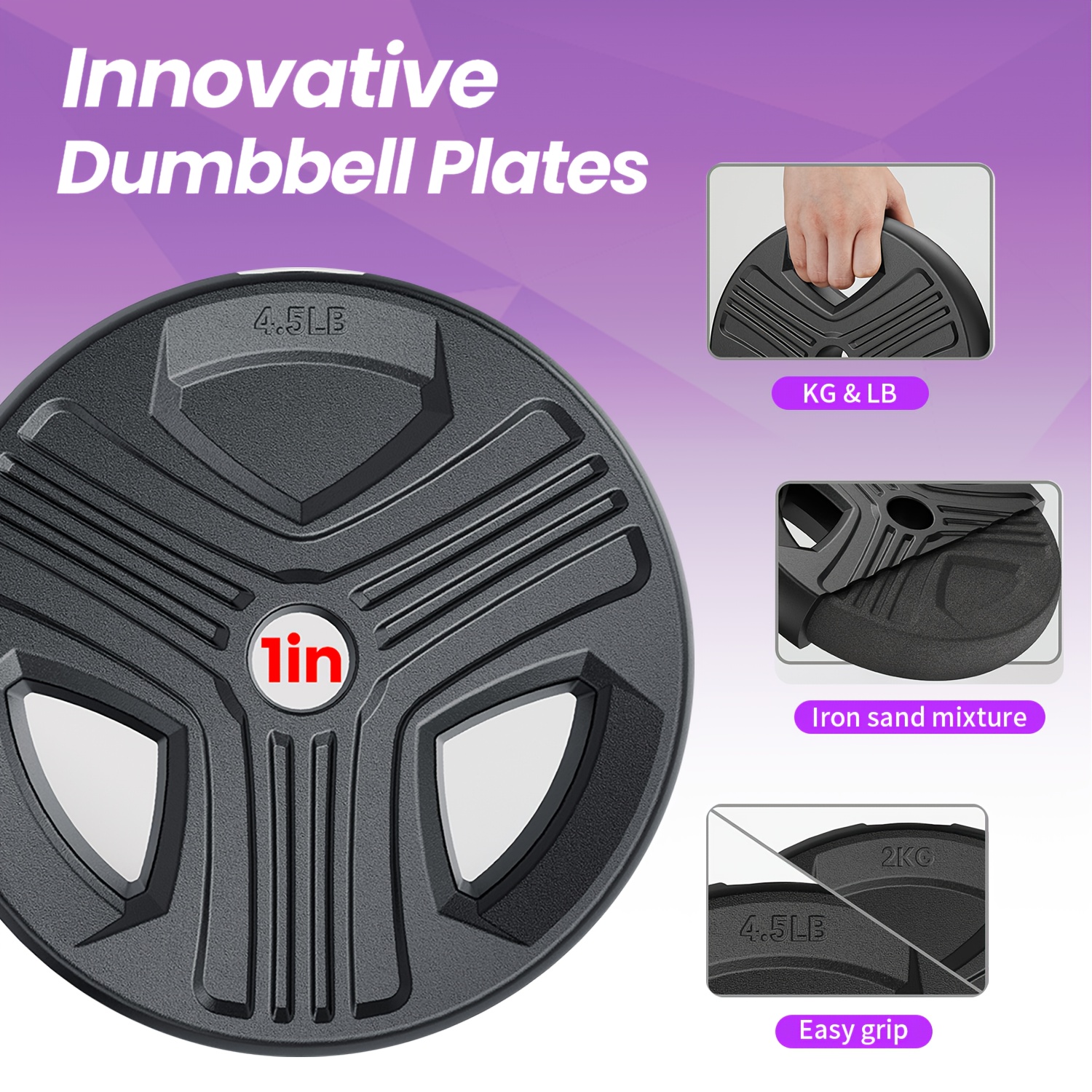 FEIERDUN 20-90lbs Adjustable Dumbbell Set - 4-in-1 Convertible Free Weights for Home Gym | Barbell/Kettlebell/Push-Up Stand with Secure Locking Nut, Black, Red