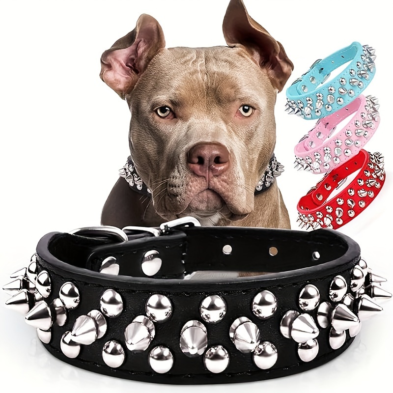 

Adjustable Dog Collar, Soft Leather With Rivet, Adjustable And Durable Training Collar For Dogs