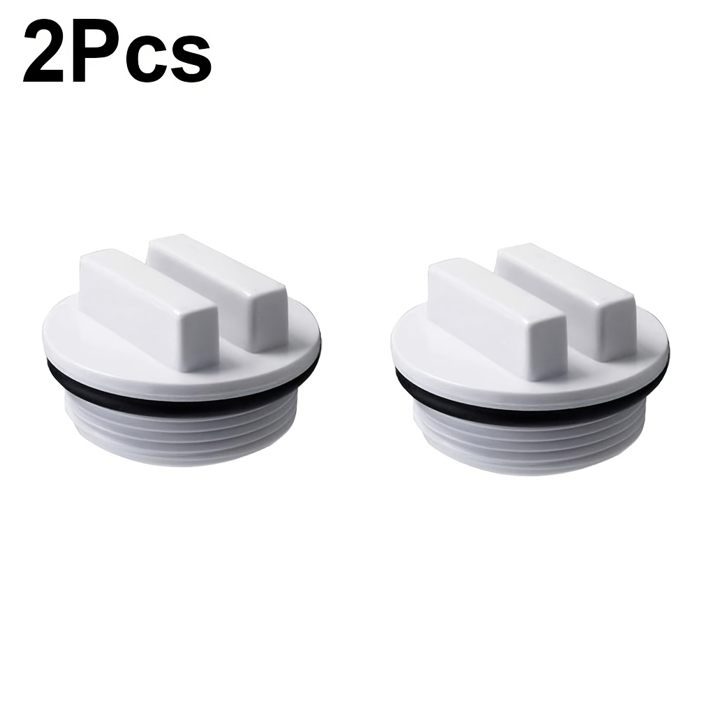 Image of 2pcs Or 4pcs Winterizing Return Plugs With O-ring - 1.5" Threaded Plastic Filter Drain Plugs (sp1022c) For Winterizing, Backflow, De-winterizing - Compatible For In-ground/-ground Pools, Hot Tubs, Spa