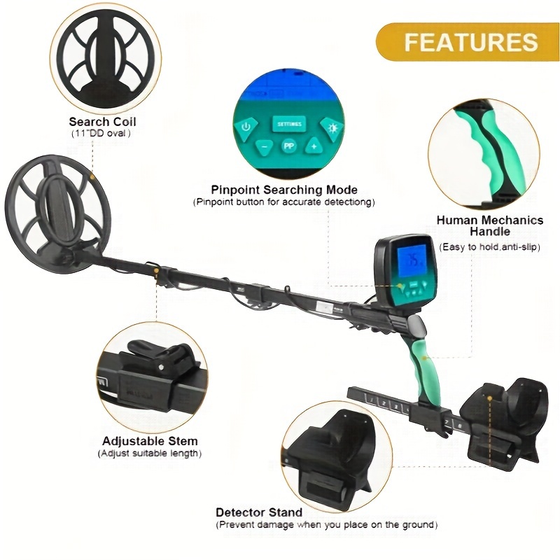 

2024 New Md-710 Professional Metal Detector, High Precision Gold Disk (without Battery), Easy To Install. Can Be Used For Treasure Hunting