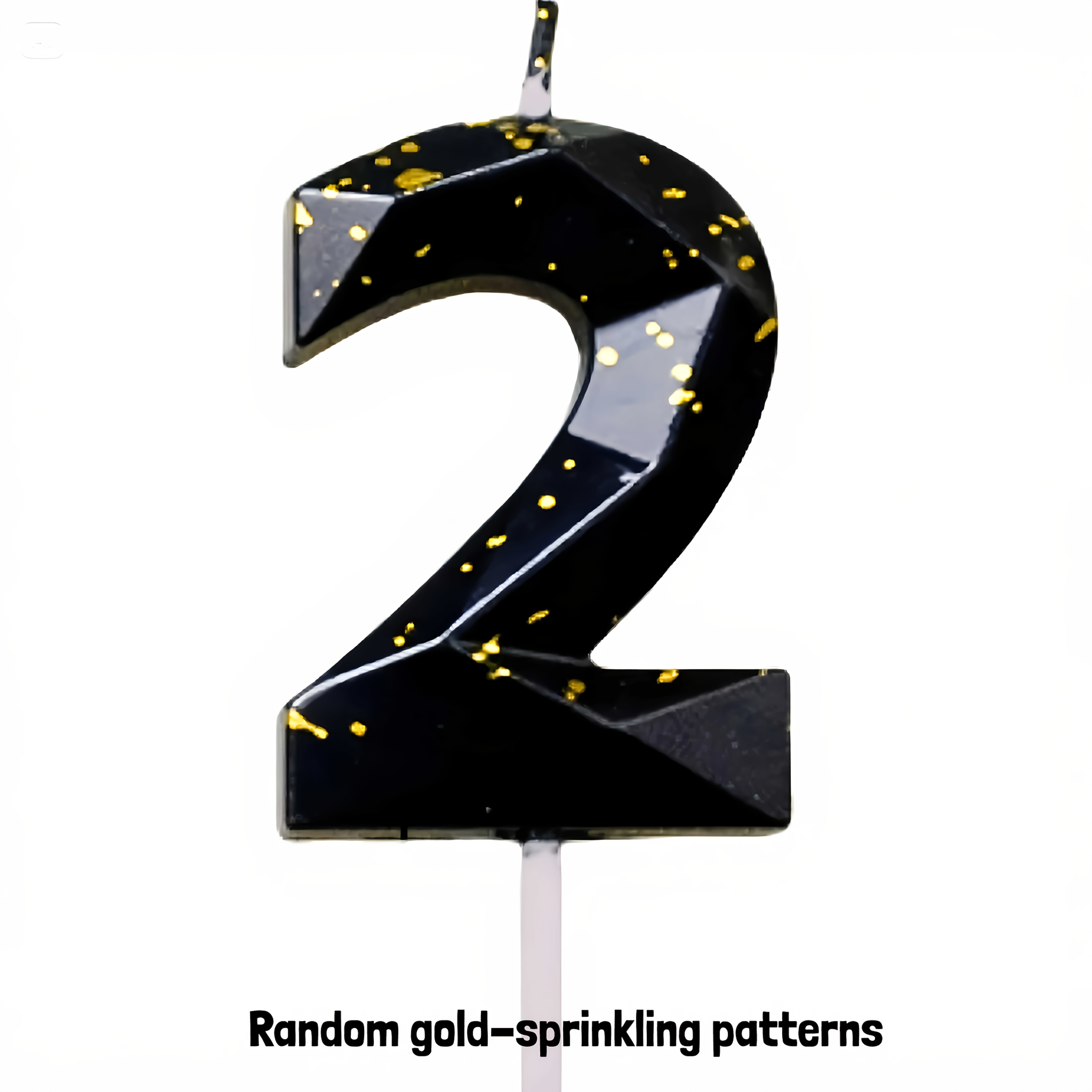 1pc Candle With Golden Powder, New Style