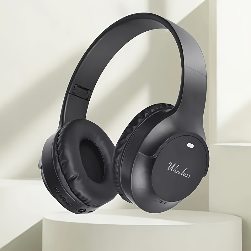New Wireless Headphones Headphones Folding Soundproof Stereo Games Low  Latency HIFI Call Leather Comfortable Matching Wireless Headphones,  Beautiful H