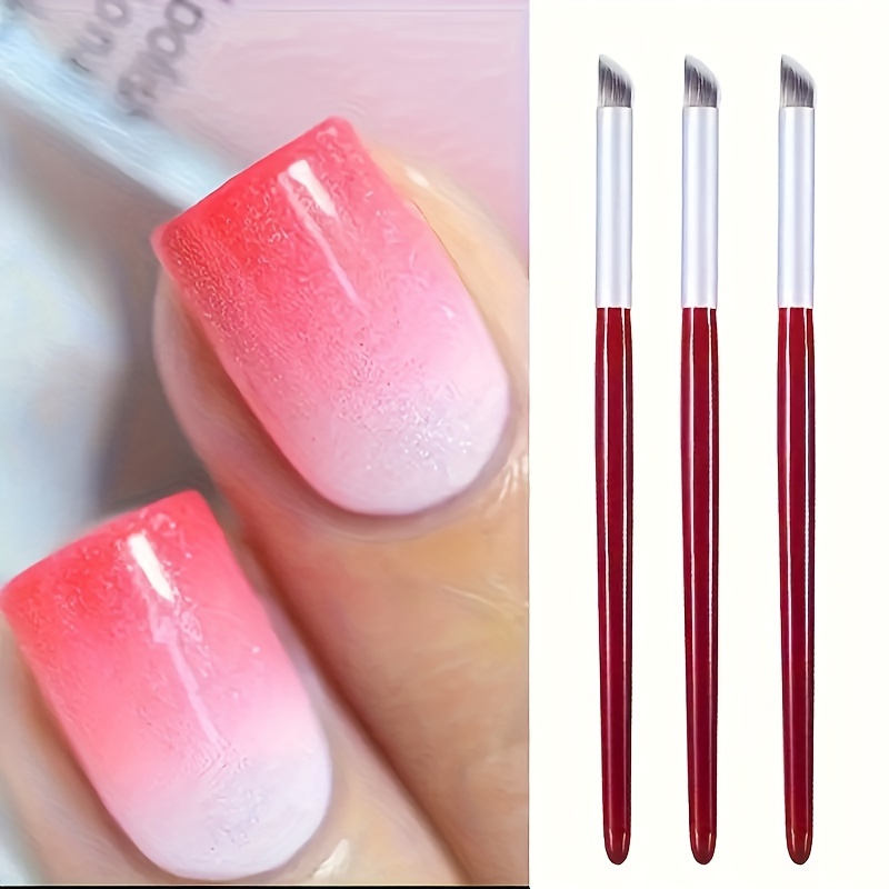 

Ensemble de pinceaux pour nail art - Manche en gel UV et acrylique, stylo à pigments dégradés pour manucure - Précision des détails pour les motifs de nail art - Non parfumé