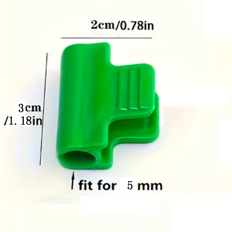 TEMU 100pcs Clips de serre 5Mm, pour film et tuyau, clips de cadre d' de tunnel, clips de filet d'ombrage, clips de support, clips de fixation