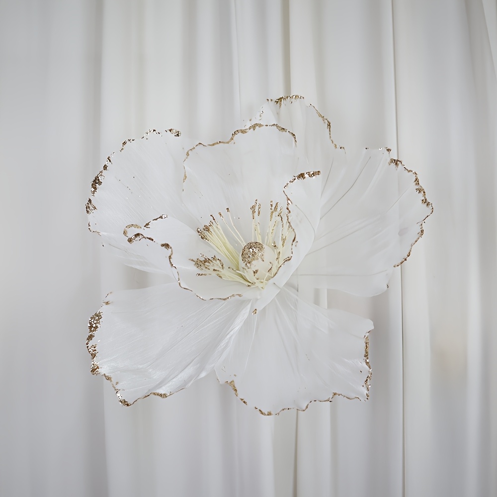 TEMU Fleurs artificielles en tissu de fleur de pêcher de 50 cm pour décorations de mariage, accessoires, aménagement paysager de jardin, installation