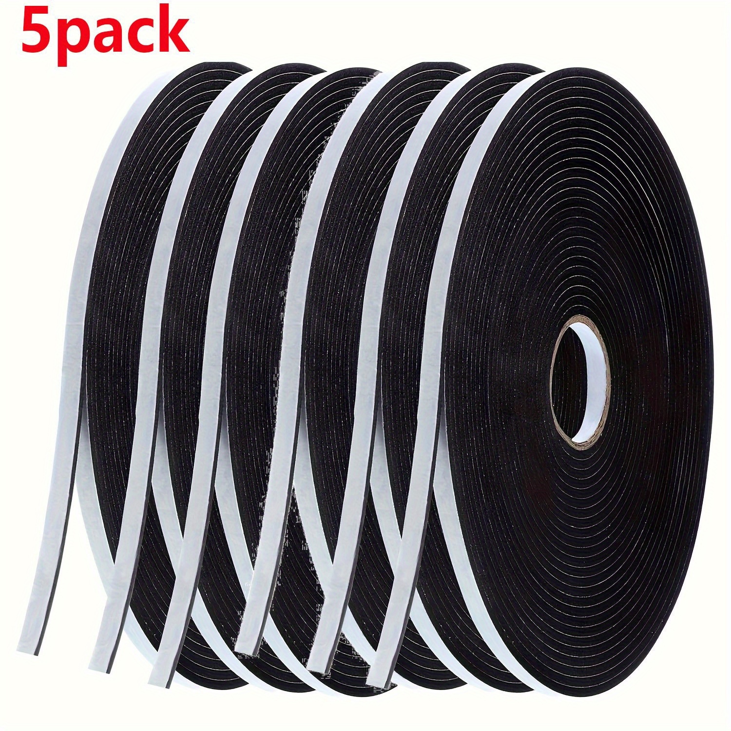 5 Rolls Of 10-meter Sealing Strips Suitable For Between Doors And Windows, Providing Dustproof And Protection