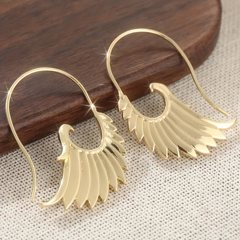 Wings Earrings Silvery Colour Golden Colour Boho Earrings Fairy Wings Jewelry Wings Earrings Bohemian Jewelry Fantasy Dangle Earrings Dainty Jewelry Boho