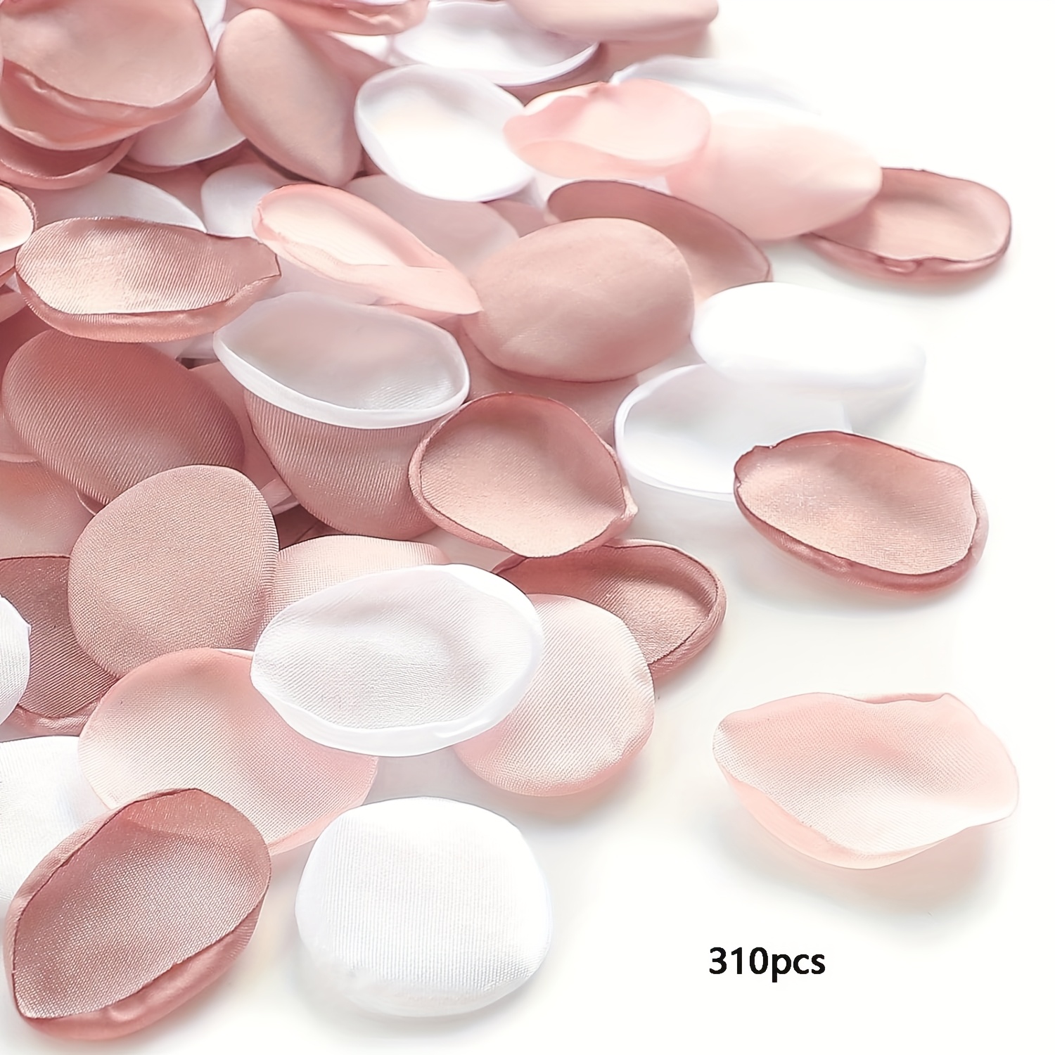TEMU 110/310 pétales de rose, pétales de fleurs roses pour panier de demoiselle d', décoration d', centre de table, de fête, douche nuptiale,