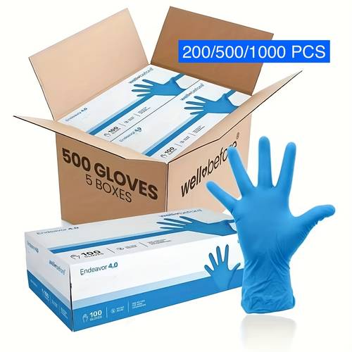 200pcs 500pcs 1000pcs anti slip nitrile gloves suitable for aquarium cleaning pet care