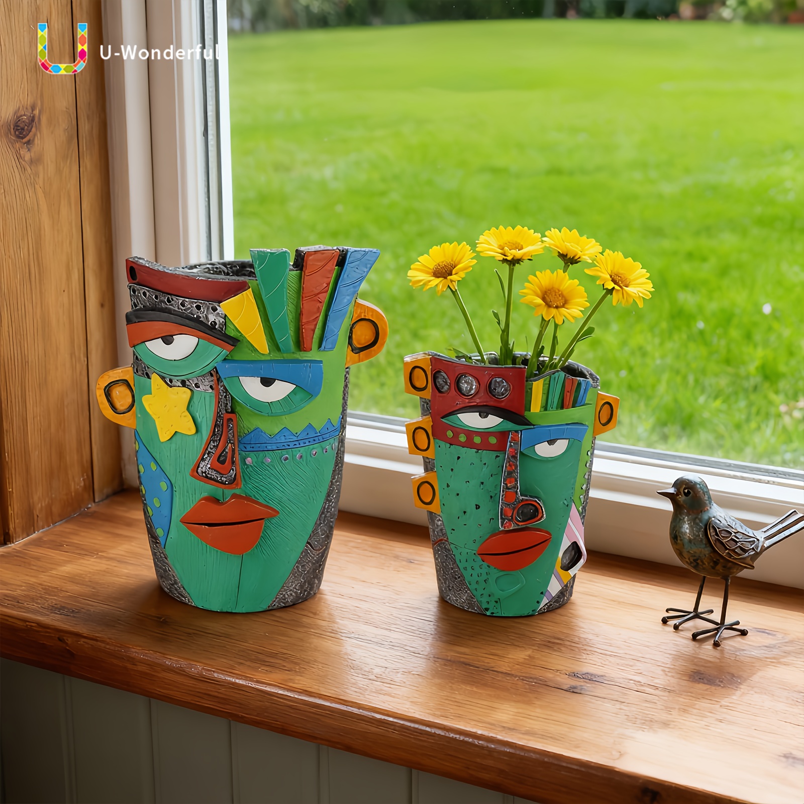 abstract vases sold on Temu Australia