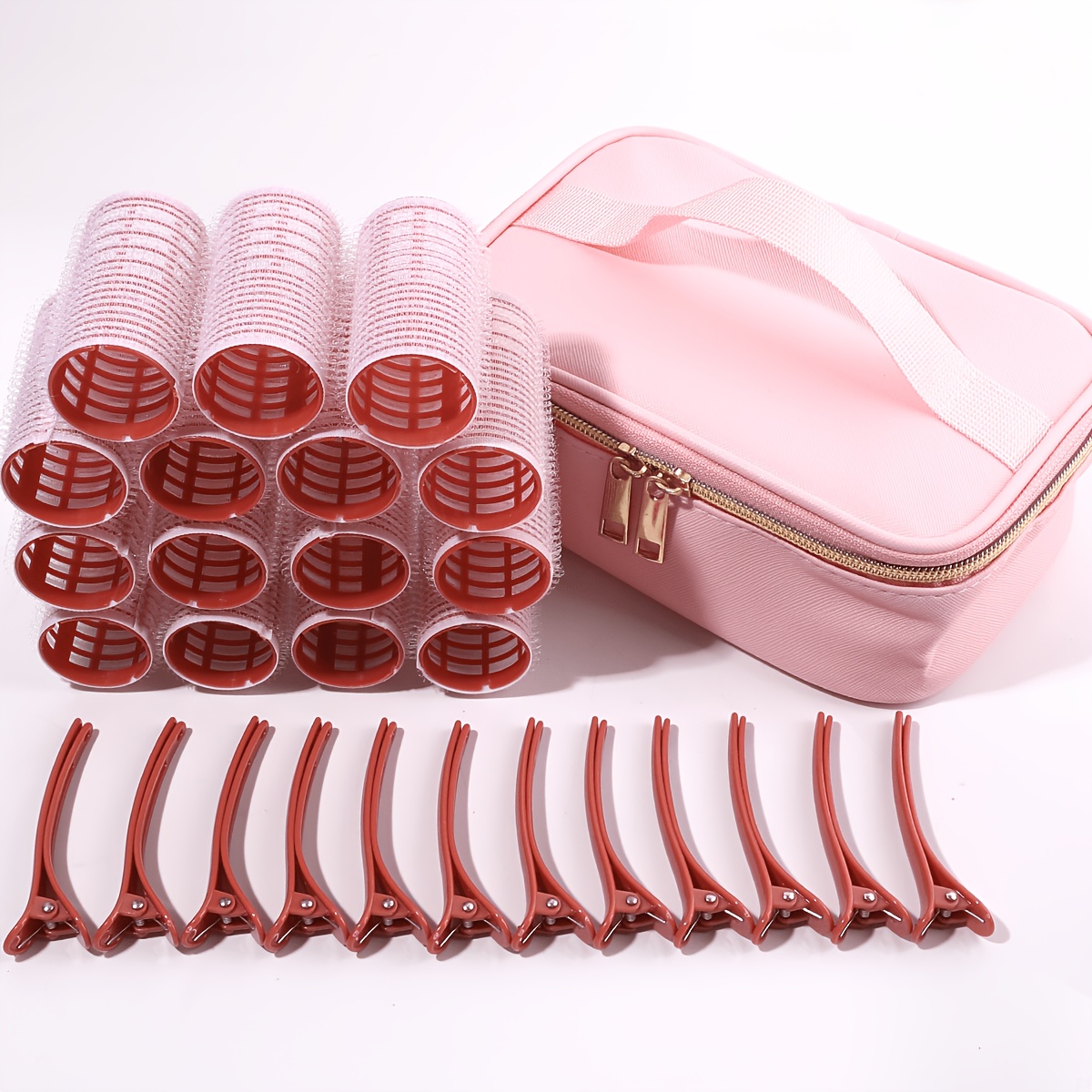 28pcs Large Self-Adhesive Heatless Curling Rods Set