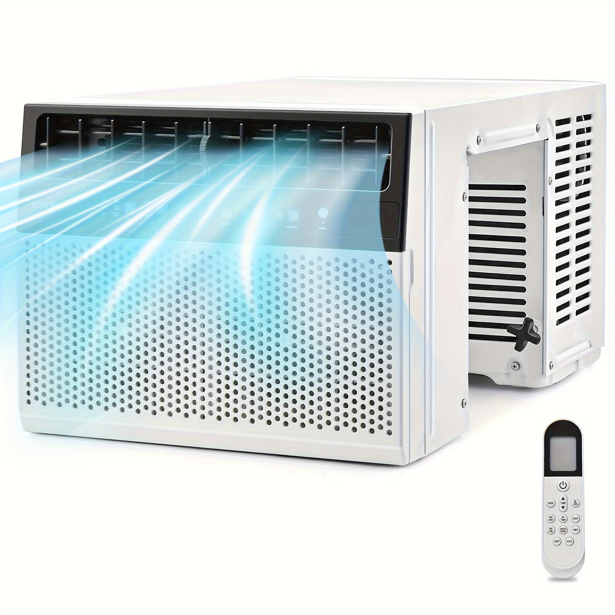 

Costway 8000 Btu (12000 Btu ) Window Air Conditioner With Remote, Led Control Panel, Up To 400 .