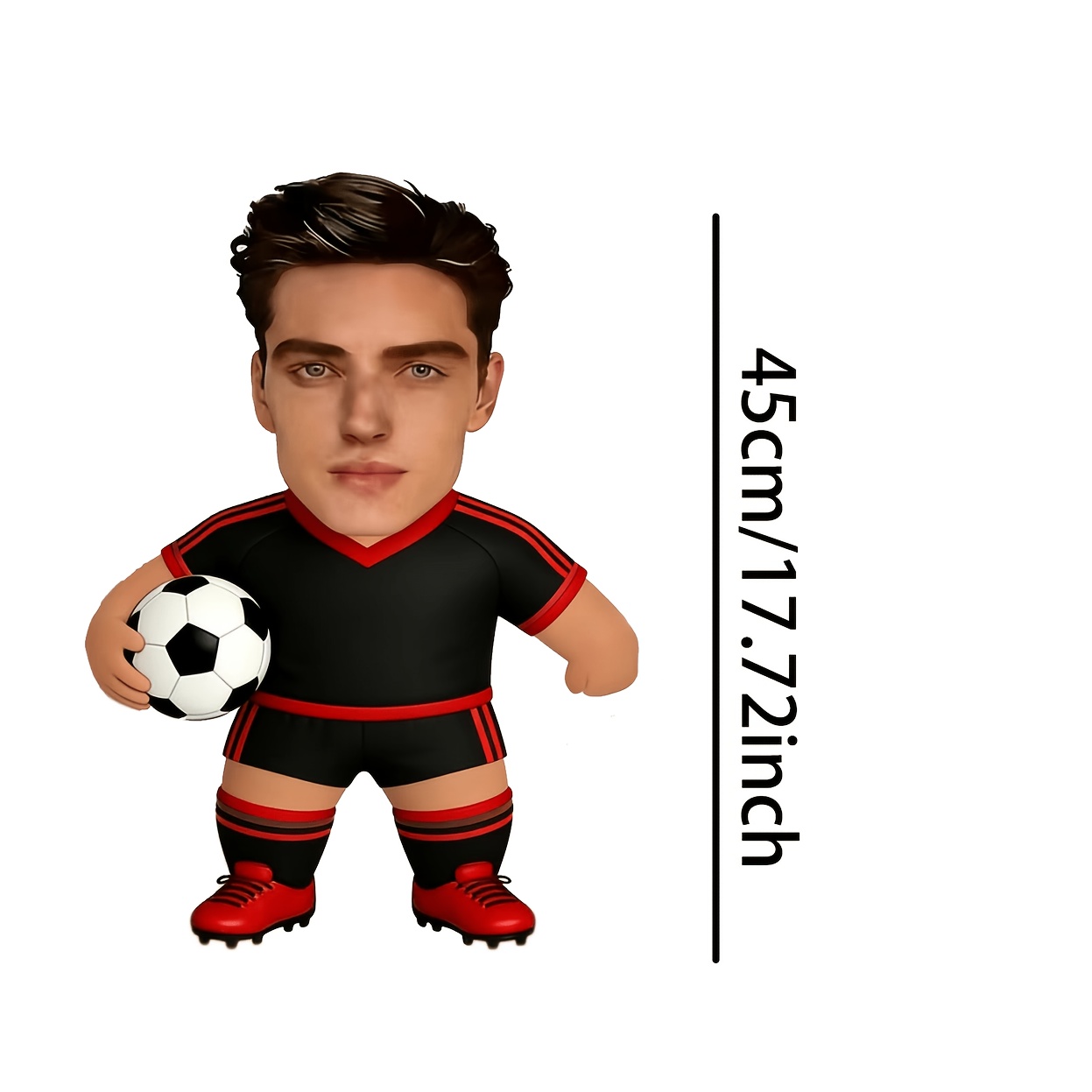 TEMU Personnalisation de photo : Oreiller visage de footballeur, plusieurs styles disponibles - Coussin pour canapé et chambre, oreiller pour un être