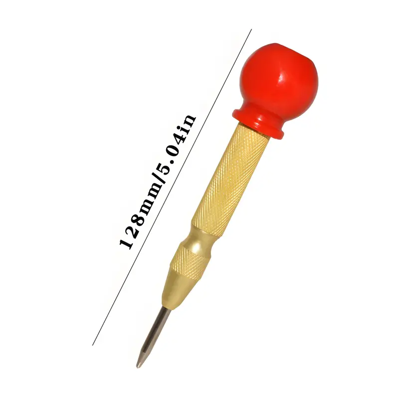automatic center punch 5 inch heavy duty steel spring center punch with adjustable tension punching tool suitable for metal and plastic ideal for diy enthusiasts center punch is an adjustable center hole puncher super details 4