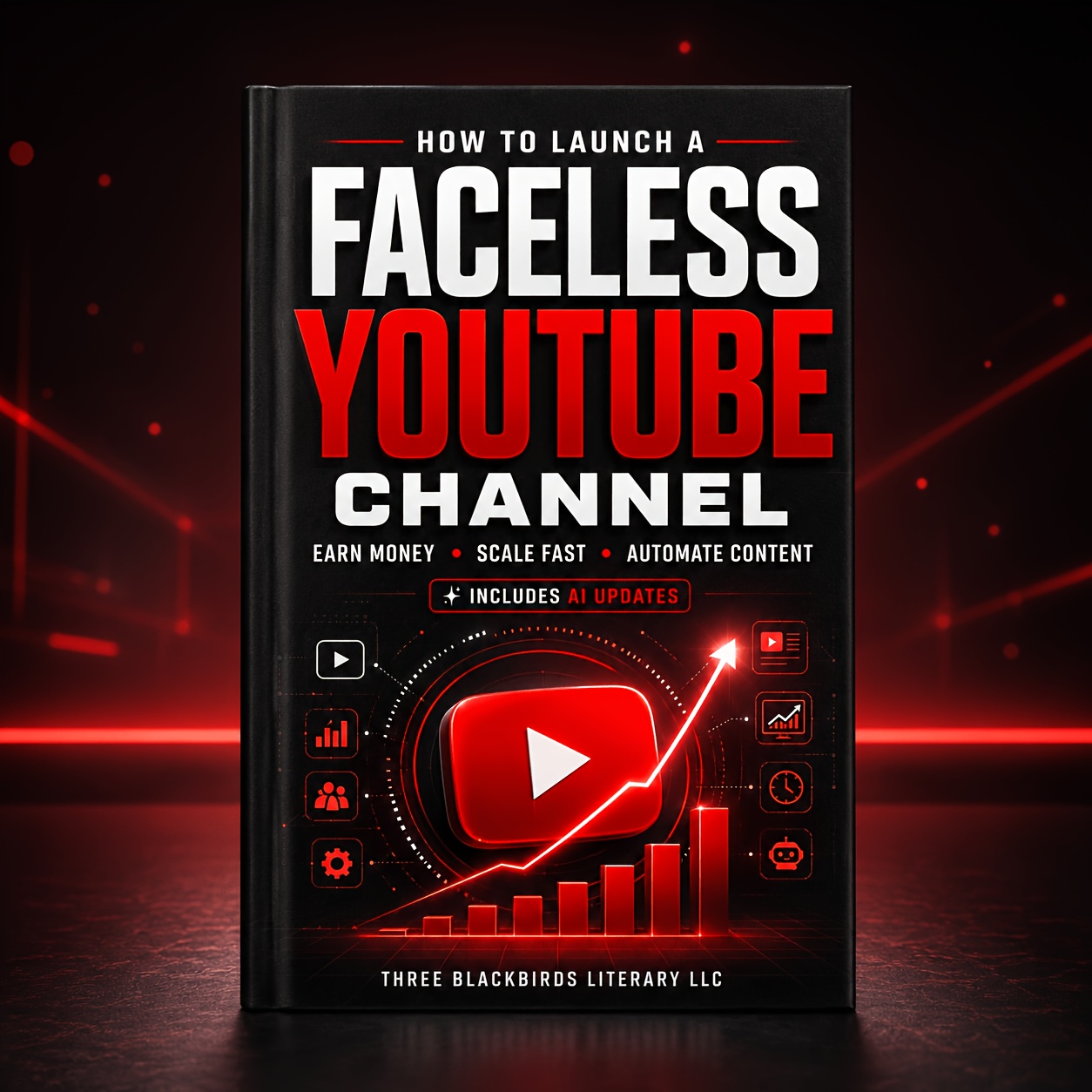 TEMU 1pc Faceless Youtube Channel Operation Guide Book, 2025 Updated Ai Content Creation & Account Rapid Growth Practical Tutorial