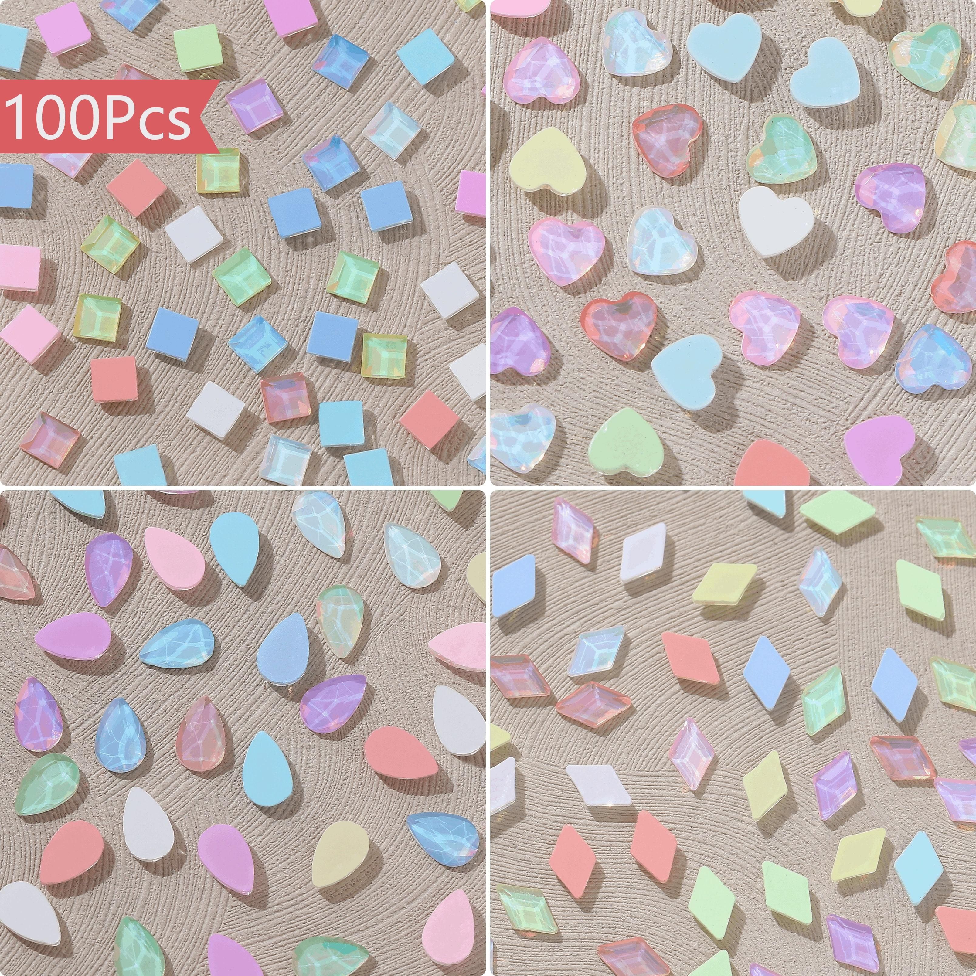 

100pcs Mixed Art Rhinestones - For 3d , & Decorations, Assorted