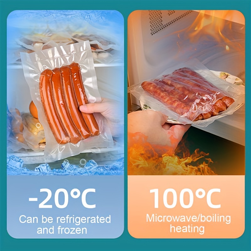   food vacuum bags sealer 5 sizes kitchen storage bags freshness preservation no power required vacuum   bags for home kitchen use details 2