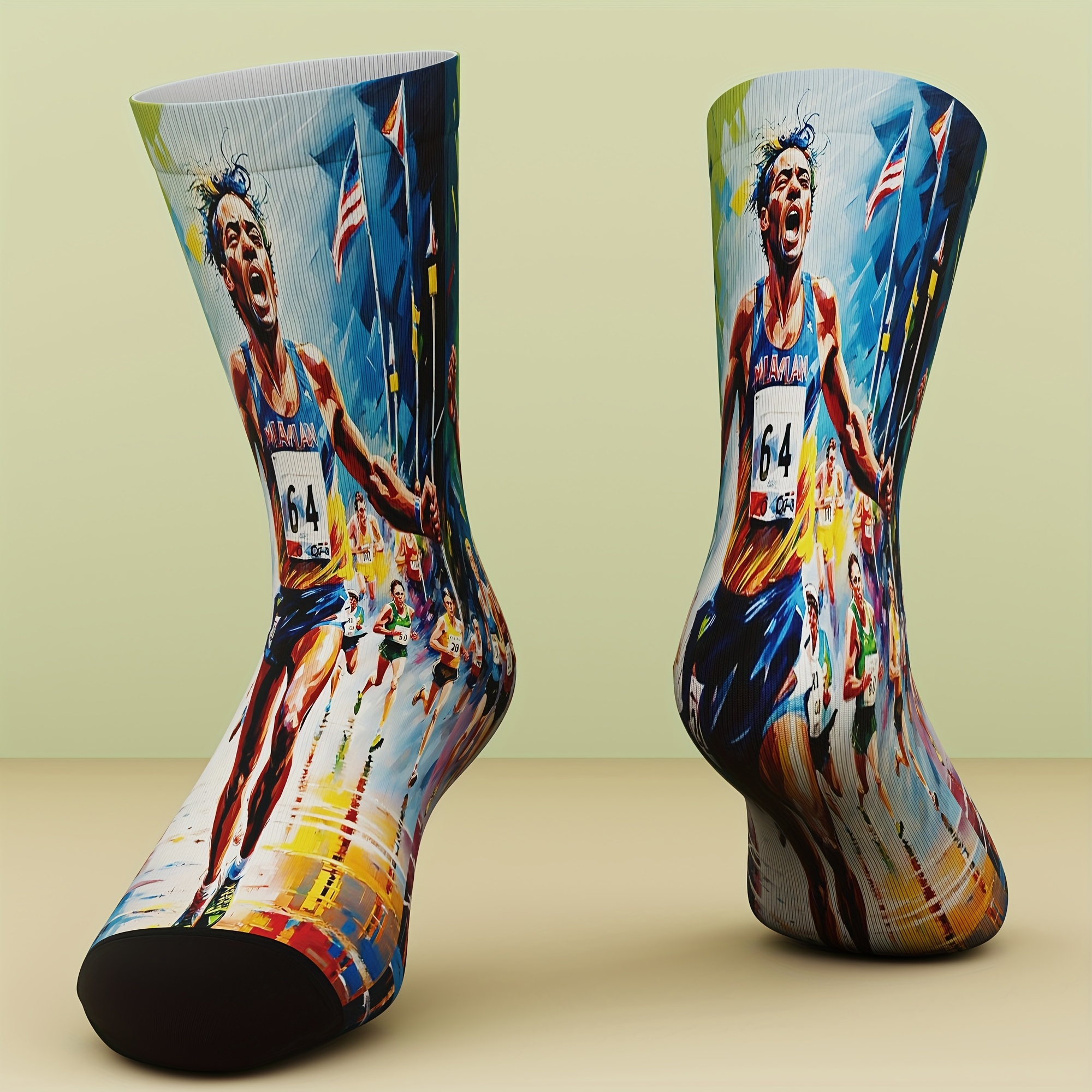 TEMU 1 di Calzini da & Unisex con Stampa 3D Completa - Calzature Sportive Traspiranti Adatte per Palestra - Regalo Originale & Tutto l' (Lavaggio a