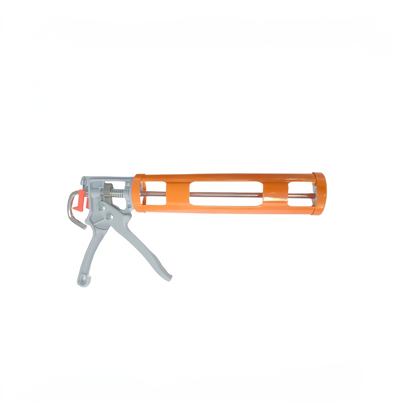 E-shop orangefarbene Glas-Silikonpistole, kraftsparendes drehbares Dichtungswerkzeug, aus hochwertigem Schmiedestahl, durchgehend verdicktes Design,