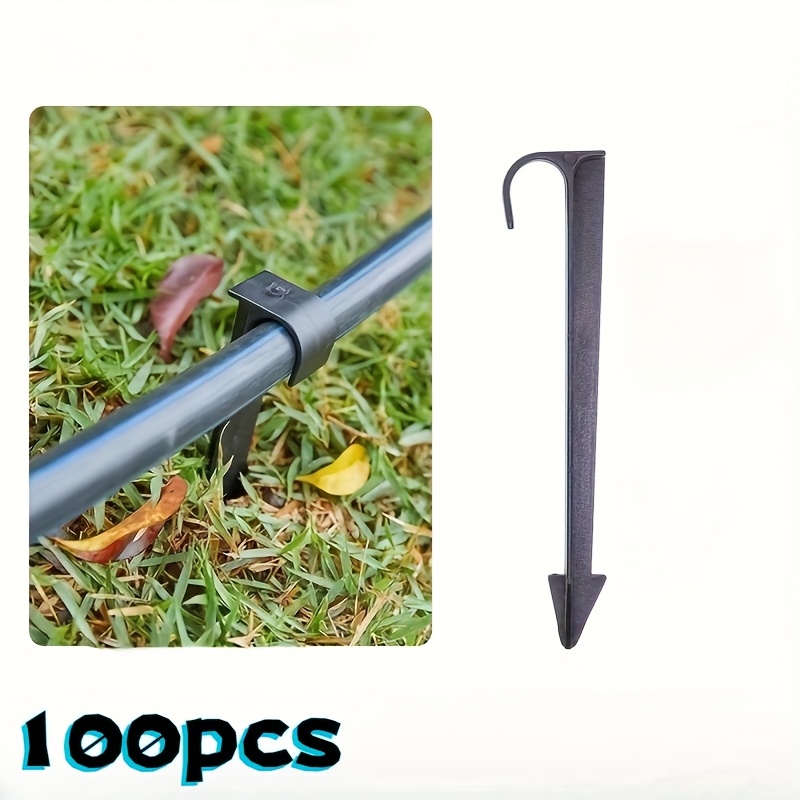 E-shop 60 Stück/30 Stück/100 Stück, geeignet für 1/2 Zoll 16 mm Wasserrohre/Tropfbewässerungs-Stützhaken, Gartenschlauch-Befestigungshalterungen,