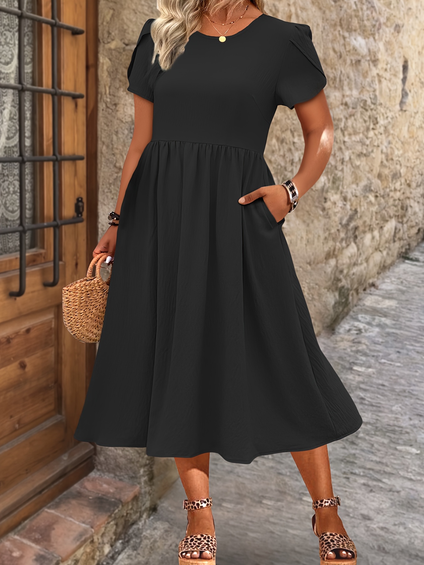 Womens Dresses Loose Fitting Short Dresses Women's Elegant Summer