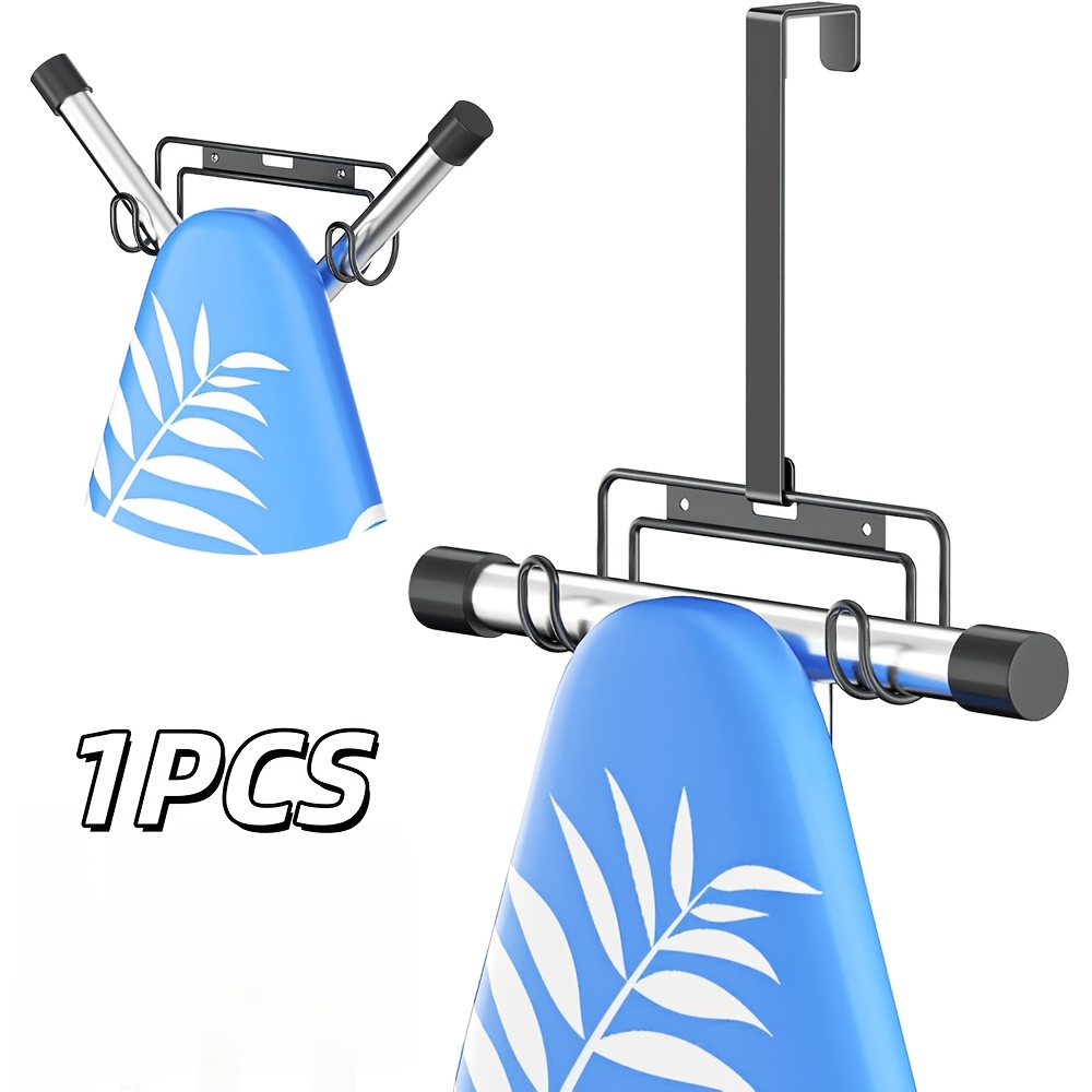 TEMU Wall Mounted Bracket, Door Hook, Auxiliary Hook, Ironing Board Bracket Wall Mounted/door Above Ironing Board Hanger, Laundry Room Ironing Board