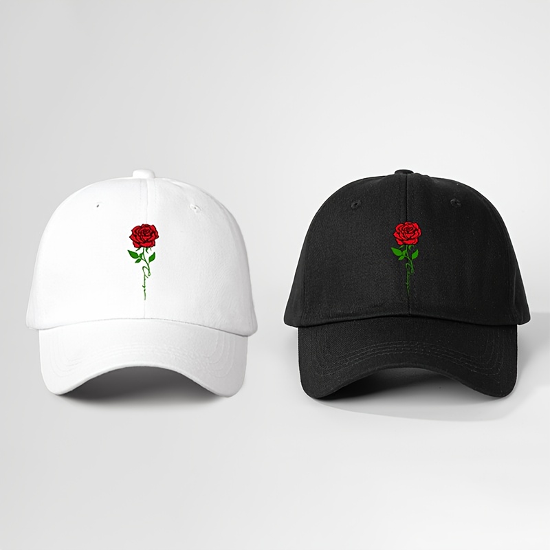 printed red rose bouquet baseball cap valentines day gift Temu