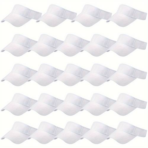 24pcs visors bulk for women men adjustable sun visor hats sport visors