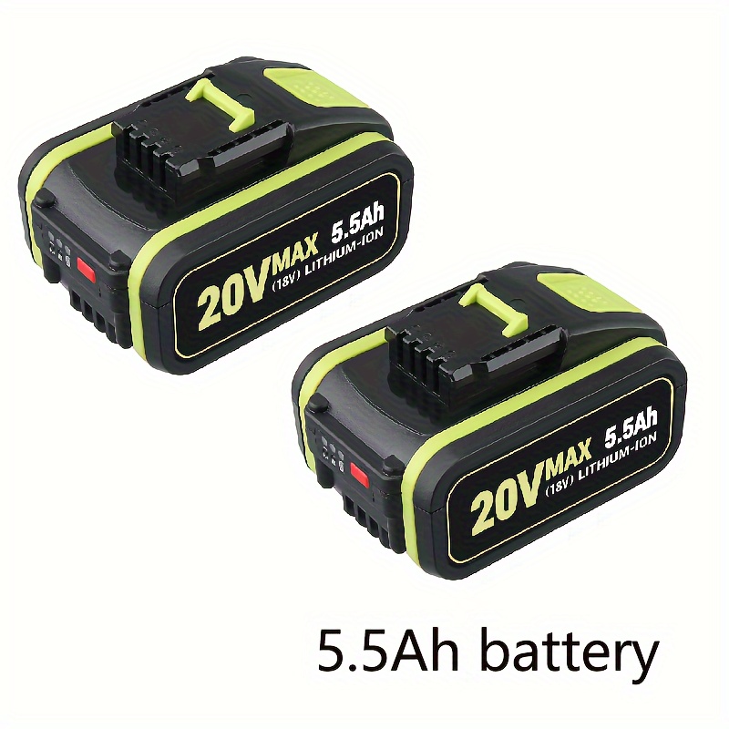 E-shop 1er/2er Pack 5.5AH WA3551 WXL1810A 18V (20V Max) Li-Ionen Akku Ersatz Kompatibel für Worx WA3551 WA3551.1 WA3553 WA3553.1 WA3553.2 WG169 WG259