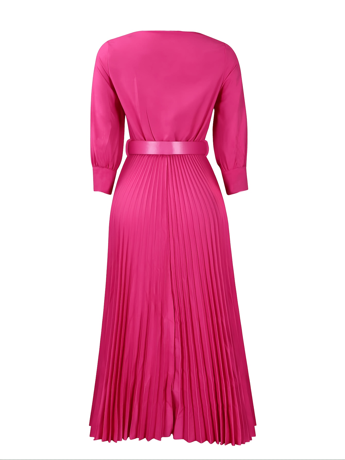 long midi dress for women Black Long Sleeve Midi Dress - Large