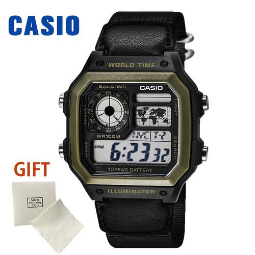 item picture watch ae 1200whb 1b classic small square digital watch