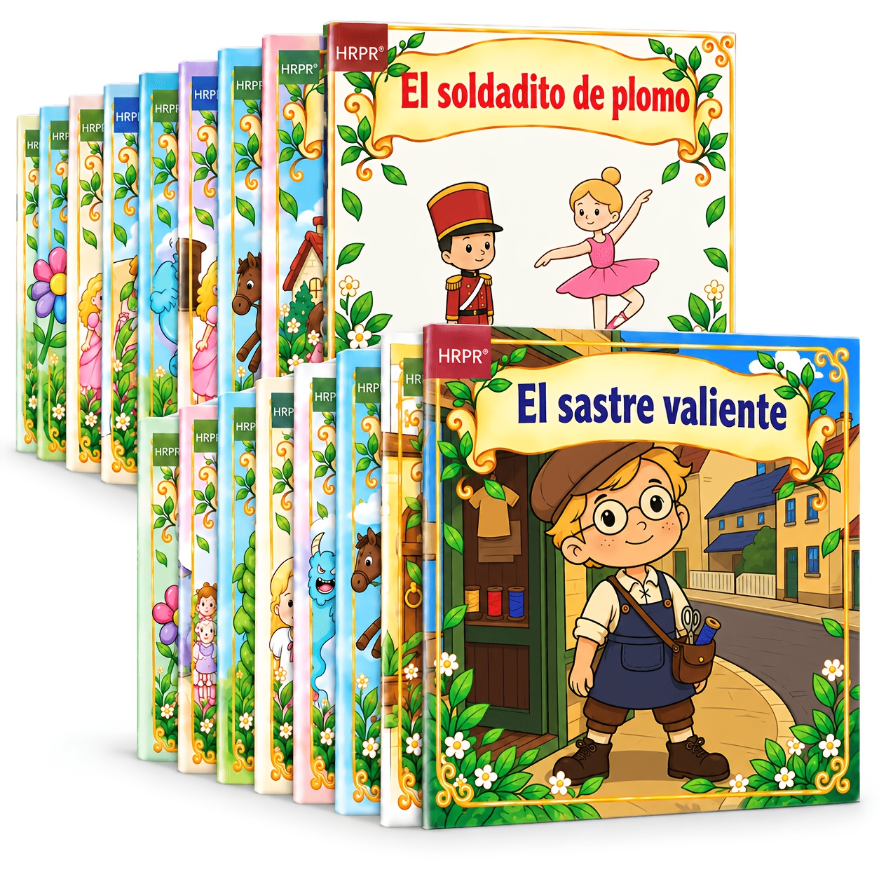 TEMU 8 libros en español, que incluyen libros de cuentos ilustrados, mini-libros con cuentos cortos e ilustraciones coloridas, materiales de fácil