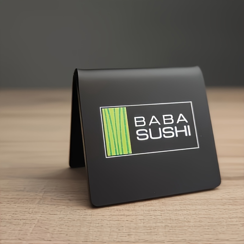 TEMU Customized Mini Acrylic Menu Holders With Text And Images, Menu Qr Stands, Easy To Wipe, Wifi Connection, Table Signs, Freestanding Displays