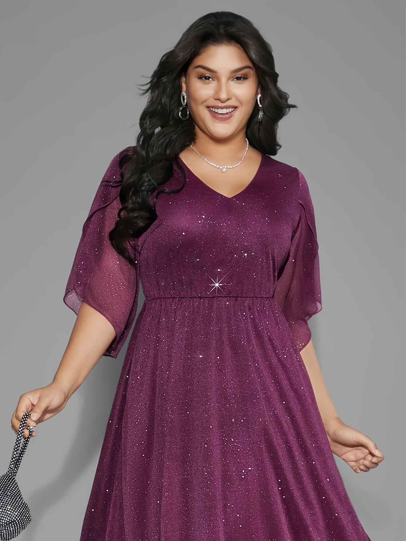sachin and babi light blue dress Fit & Flare Jersey Smocked-Waist Midi Dress main image 0