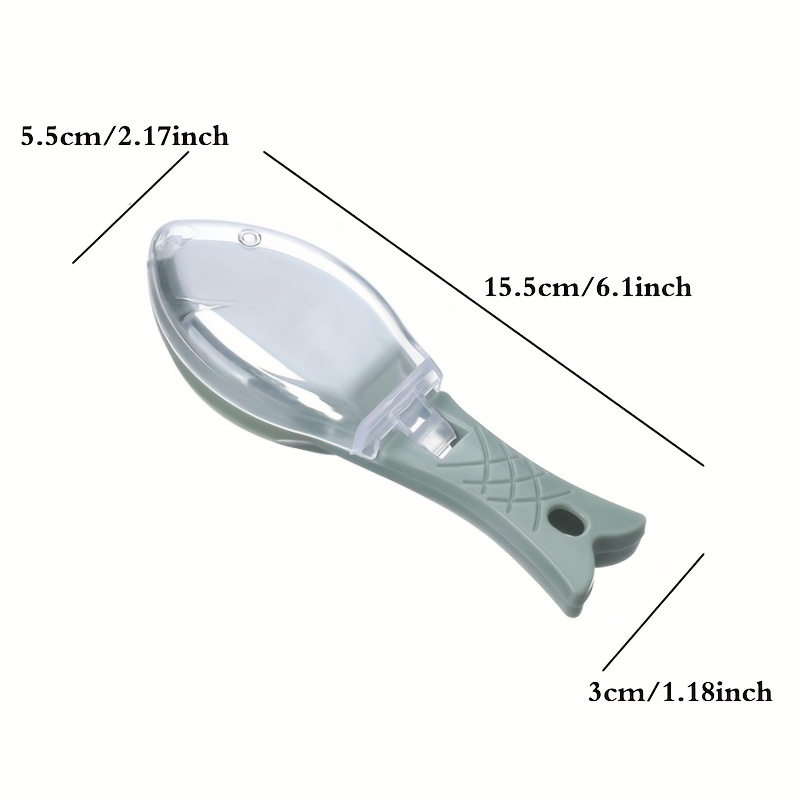 fish scale remover creative fish shaped scraper for home kitchen use durable plastic seafood tool easy clean up   descaling essential kitchen gadget fish scaler details 6