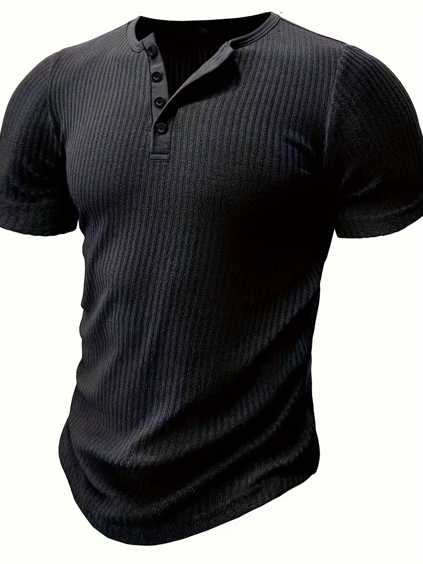★XTONZ★ XTT133 Curve Stripe Henley Neck T-Shirt MOCHA 0702609690039NEW_00_004.jpg