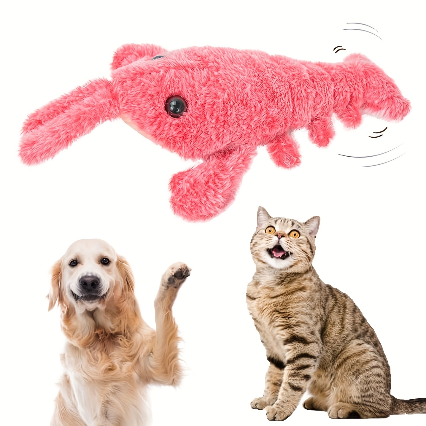 

Interactive Lobster Plush Dog Toy With Hidden Treat Pocket - Chew And Breeds, 2024 New Funny Interactive Dog Plush Dog Toy, Lobster Toys, Jumping Moving Dog Toys For Small Medium Large Dogs Cats