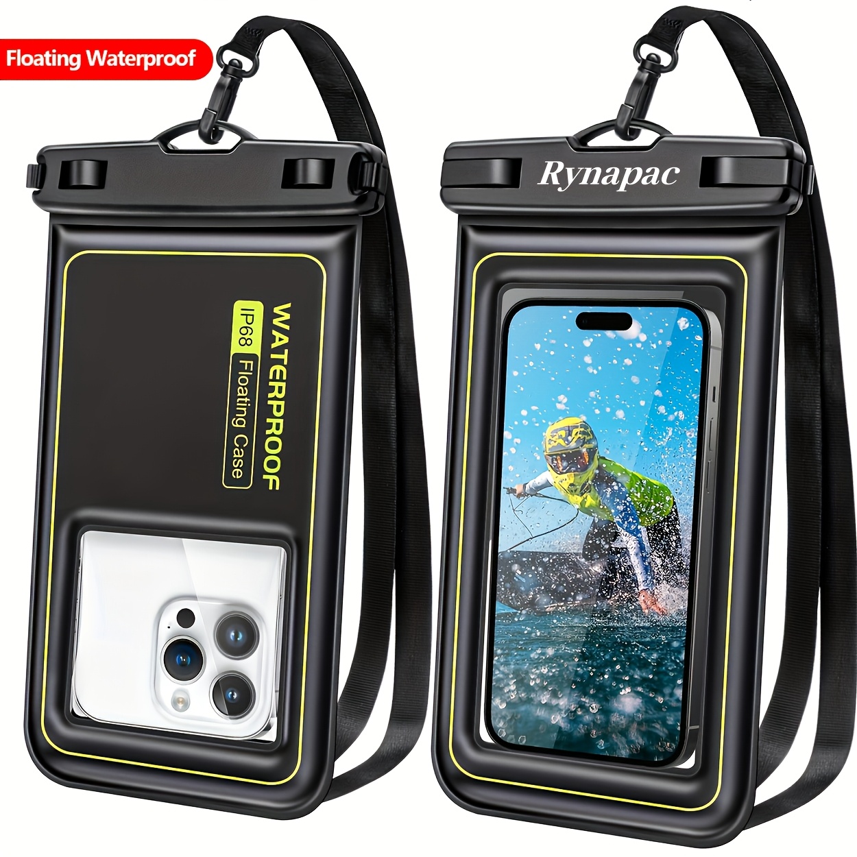   ipx8 floating phone pouch with lanyard universal phone case suitable for iphone 15 pro max 14 pro 13 12 11 suitable for samsung s23 s22 suitable for xiaomi etc   6 8 inches   17 2cm suitable for swimming
