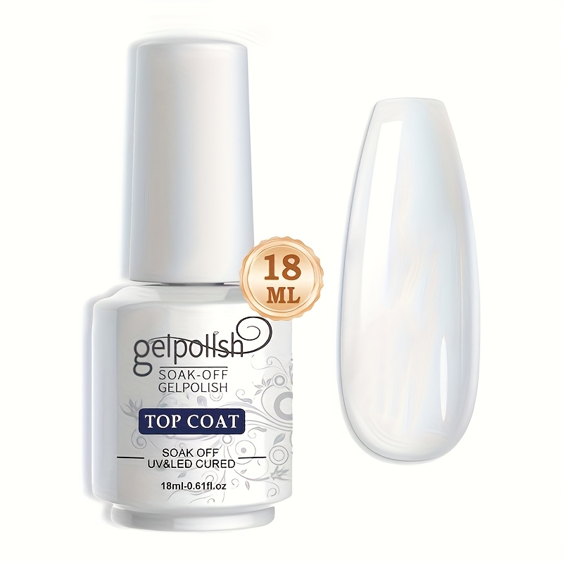 Image of 18ml No Wipe Gel , Shine End And Long Lasting, Soak Off Led Nail Lamp Gel Gifts For Women, For Home And Nail Salon, Requires A /led Lamp For Use