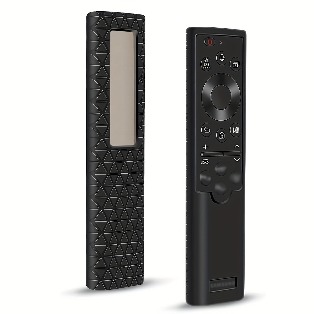 Image of Compatible With Smart Tv Solar Battery Remote Control 2022, Suitable For Bn59-01385 Bn59-01386 Bn59-0139 Frame Remote Battery Back Cover Skin Holder Protective Case.